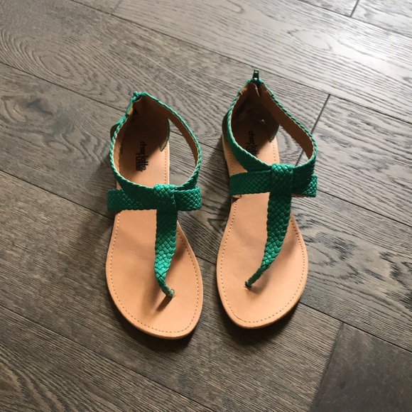 Charlotte Russe Shoes - Charlotte Russe Teal Sandals- WORN ONCE!!